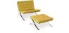 Designer Armchair with Footrest - Upholstered in Faux Leather - Town image 9