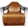 
Design Armchair with Armrests - Upholstered in Leather - Lounge image 9