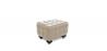 Buy  Padded Designer Footrest - Upholstered in Leather - Nubus Taupe 23370 - in the EU