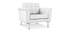 Buy Armchair Objective - Faux Leather White 13180 at Privatefloor