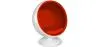 Design Ball Armchair - Upholstered in Fabric - Batton image 9
