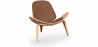 Buy Scandinavian design Boho Bali CW07 Lounge Chair - Faux Leather Chocolate 16774 in the Europe