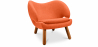 Buy Pelitane  Scandinavian Design Armchair  - Fabric Orange 16506 home delivery