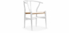 Buy Dining Chair Scandinavian Design Wooden Cord Seat - Wish White 99916432 in the Europe