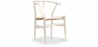 Buy Dining Chair Scandinavian Design Wooden Cord Seat - Wish Ivory 99916432 at Privatefloor
