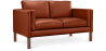 Buy Design Sofa Michael (2 seats) - Faux Leather Brown 13921 in the Europe