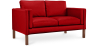 Buy Design Sofa Michael (2 seats) - Faux Leather Red 13921 - in the EU