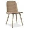 Buy Wooden chair Scandinavian style Berd Natural wood 58387