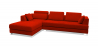 Buy Due Mondo Design Sofa (3 seats) Boretti Right Angle Red 16613 at Privatefloor