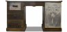 Buy Wooden vintage industrial desk  Natural wood 51323 - in the EU