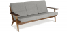Buy Design Sofa FM350 Sofa (3 seats) - Fabric Light grey 15195 at Privatefloor