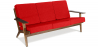 Buy Design Sofa FM350 Sofa (3 seats) - Leather Red 15196 in the Europe