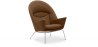 Buy Armchair with Armrests - Upholstered in Fabric - Oculus Brown 57151 - prices