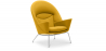 Buy Armchair with Armrests - Upholstered in Fabric - Oculus Yellow 57151 Home delivery