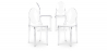 Buy Pack of 4 Dining Chairs Transparent - Victoria Queen Transparent 16459 - prices