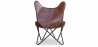 Buy Butterfly chair - brown leather - Cognac  Chocolate 58895 - in the EU