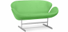 Buy Scandinavian design Svin  Sofa (2 seats) - Faux Leather Light green 13912 in the Europe