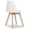 Buy Dining Chair Denisse Scandi style Premium Design White 58593