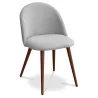 Dining Chair - Upholstered in Fabric - Scandinavian Style - Evelyne image 9