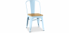 Buy Dining Chair - Industrial Design - Wood & Steel - Stylix Light blue 99932897 at Privatefloor