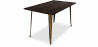 Buy Stylix Dining Table - 140 cm - Dark Wood Metallic bronze 58996 at Privatefloor