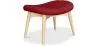 Ottoman upholstered in linen - Scandinavian design - Wood - Kontor image 9
