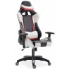 Buy Gaming Desk Chair Reclinable 180º Ergonomic  White 59025