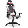 Buy Gaming Desk Chair Reclinable 180º Ergonomic  White 59025