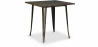 Buy Stylix Dining Table - 80 cm - Dark Wood Metallic bronze 58995 at Privatefloor