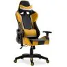 Buy Gaming Desk Chair Reclinable 180º Ergonomic  Yellow 59025
