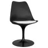 Buy Tulipan chair black with cushion White 59159