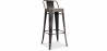 Buy Stylix stool Wooden and small backrest - 76 cm Metallic bronze 59118 - prices
