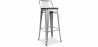 Buy Stylix stool Wooden and small backrest - 76 cm Steel 59118 - in the EU