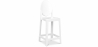 Buy Bar Stool with Backrest - Transparent Design - 65cm - Victoria Queen White 58805 in the Europe