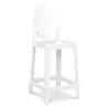 Buy Bar stool with backrest Victoria Queen - 65cm - Design Transparent White 58805