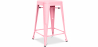Buy Industrial Design Bar Stool - Matte Steel - 60cm - Stylix Pink 58993 - in the EU