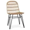Buy Synthetic wicker dining chair - Many Dark Brown 59255