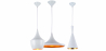Buy Pack of 3 Pendant Ceiling Lamps - Industrial Design - Extensive White 59258 - prices