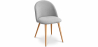 Buy Dining Chair Upholstered in Fabric - Natural Wood Legs - Evelyne  Light grey 59261 - prices