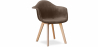 Buy Dining Chair with Armrests - Upholstered in Velvet - Dawick Chocolate 59263 with a guarantee