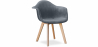 Buy Dining Chair with Armrests - Upholstered in Velvet - Dawick Dark grey 59263 in the Europe