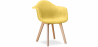 Buy Dining Chair with Armrests - Upholstered in Velvet - Dawick Yellow 59263 - in the EU