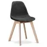 Buy Dining chair Denisse Scandi Style Premium Design - Fabric Black 59267