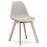 Buy Dining chair Denisse Scandi Style Premium Design - Fabric Light grey 59267