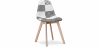Buy Dining Chair Denisse Scandi style Premium Design White and black - Patchwork Sam White / Black 59270 - in the EU
