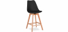 Buy Bar stool Denisse Scandi Style Premium Design With Cushion - Wood Black 59278 - prices