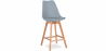 Buy Bar stool Denisse Scandi Style Premium Design With Cushion - Wood Light grey 59278 at Privatefloor