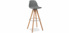 Buy Muriel Scandinavian design Bar stool with cushion - Wood Dark grey 59279 at Privatefloor