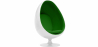 Buy Egg Design Armchair - Upholstered in Fabric - Eny Green 13192 at Privatefloor