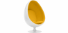 Buy Egg Design Armchair - Upholstered in Fabric - Eny Yellow 13192 with a guarantee